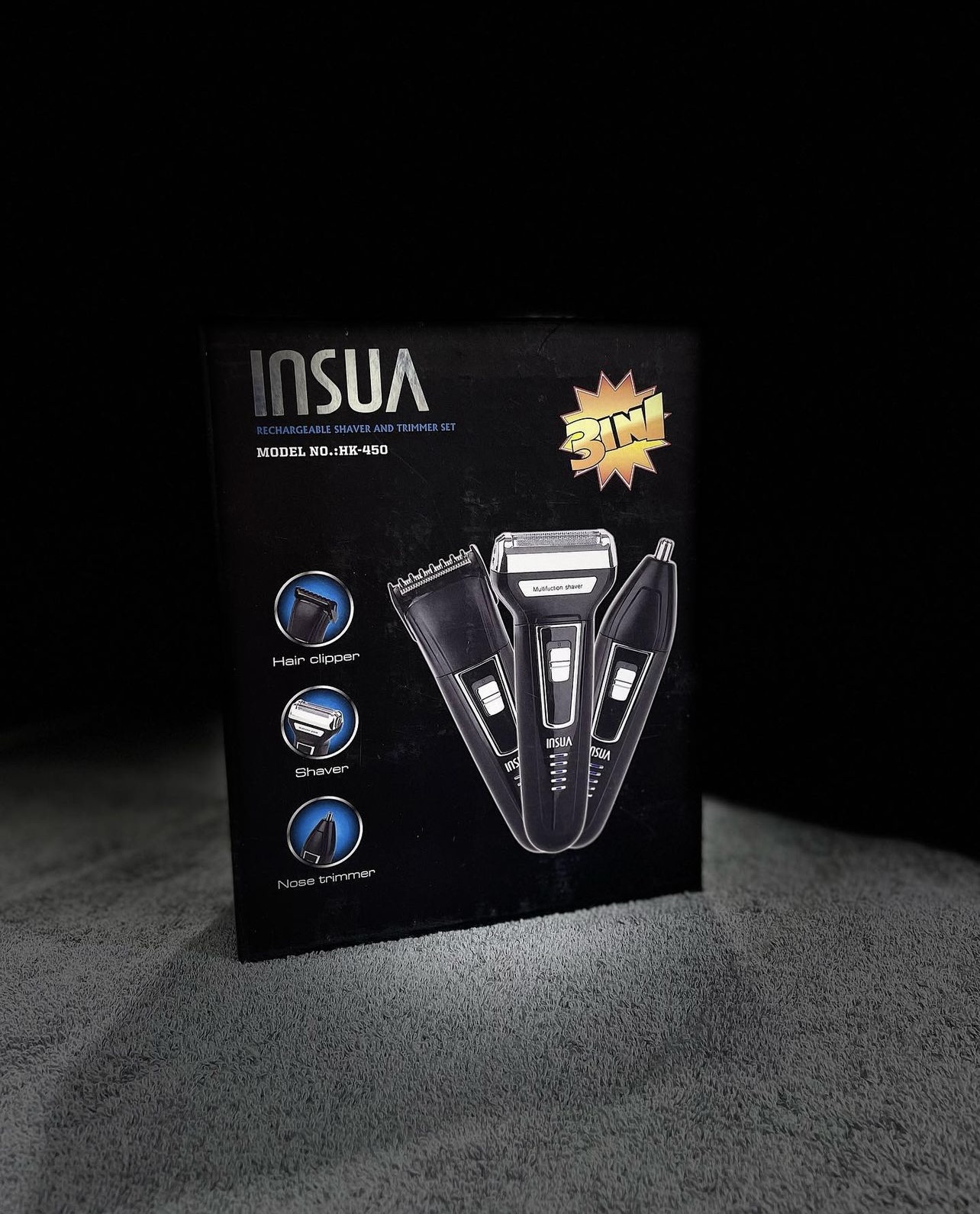 Insua HK-450 3 in 1 Erkek Bakım Seti - Görsel 10