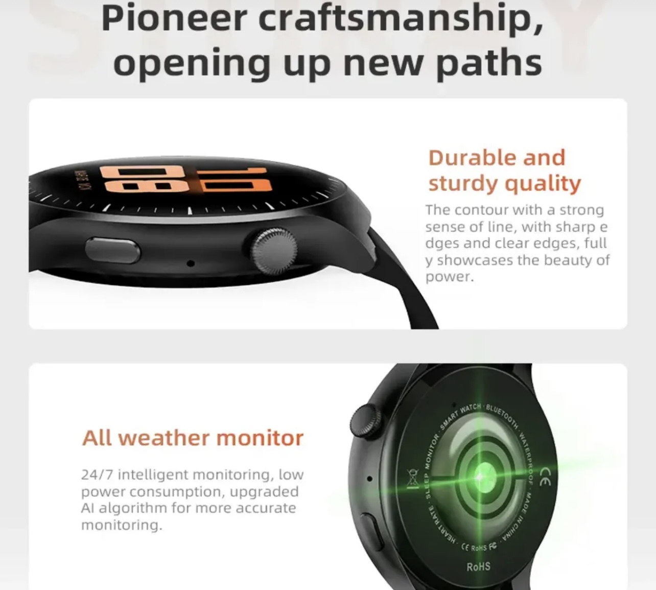 Howear Watch 4 Pro 2024 Model Akıllı Saat ÇİFT KORDONLU - Görsel 7