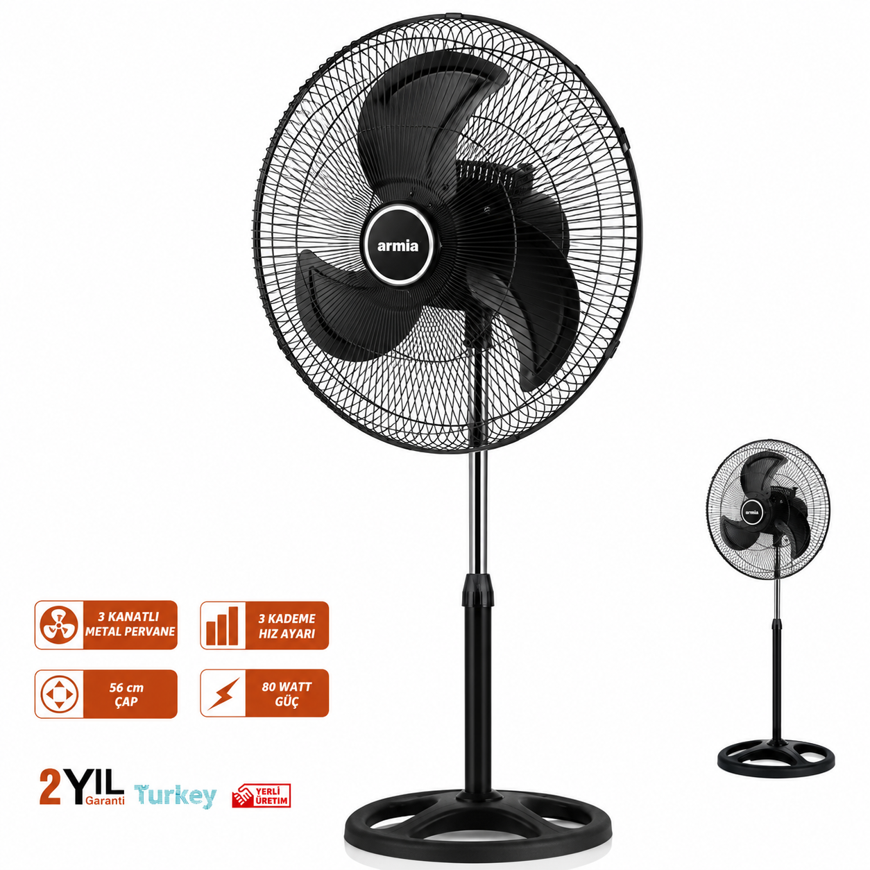 ARMİA 18’’ İNÇ VANTİLATÖR - Görsel 6