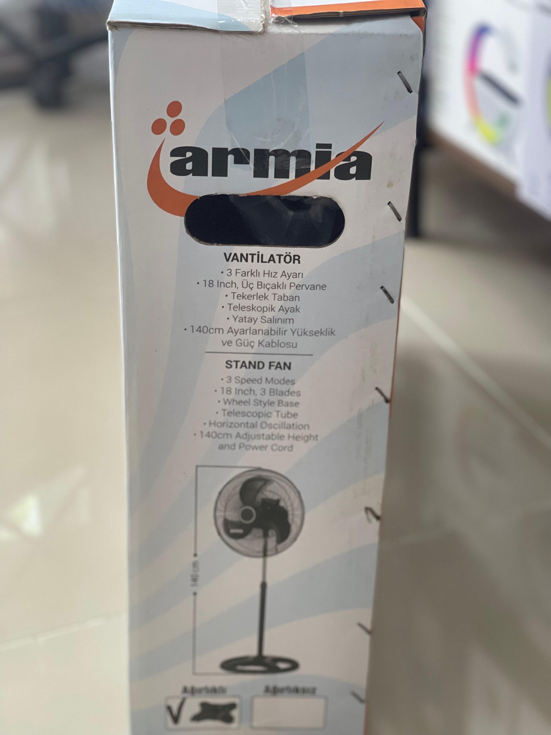 ARMİA 18’’ İNÇ VANTİLATÖR - Görsel 2