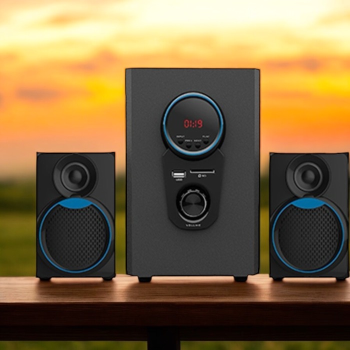 Platoon PL-43482+110W Bluetooth USB+TF CARD+FM Multimedia Ses Sistemi - Görsel 5