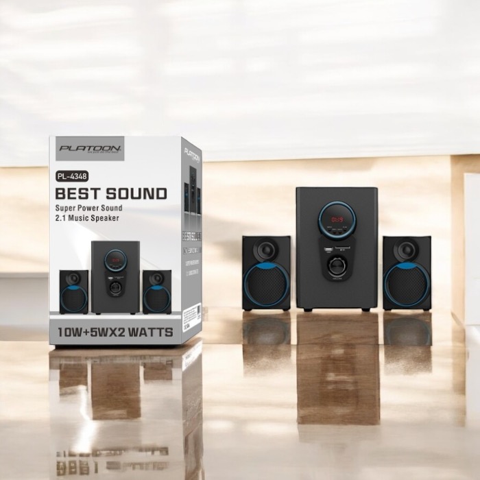 Platoon PL-43482+110W Bluetooth USB+TF CARD+FM Multimedia Ses Sistemi - Görsel 4