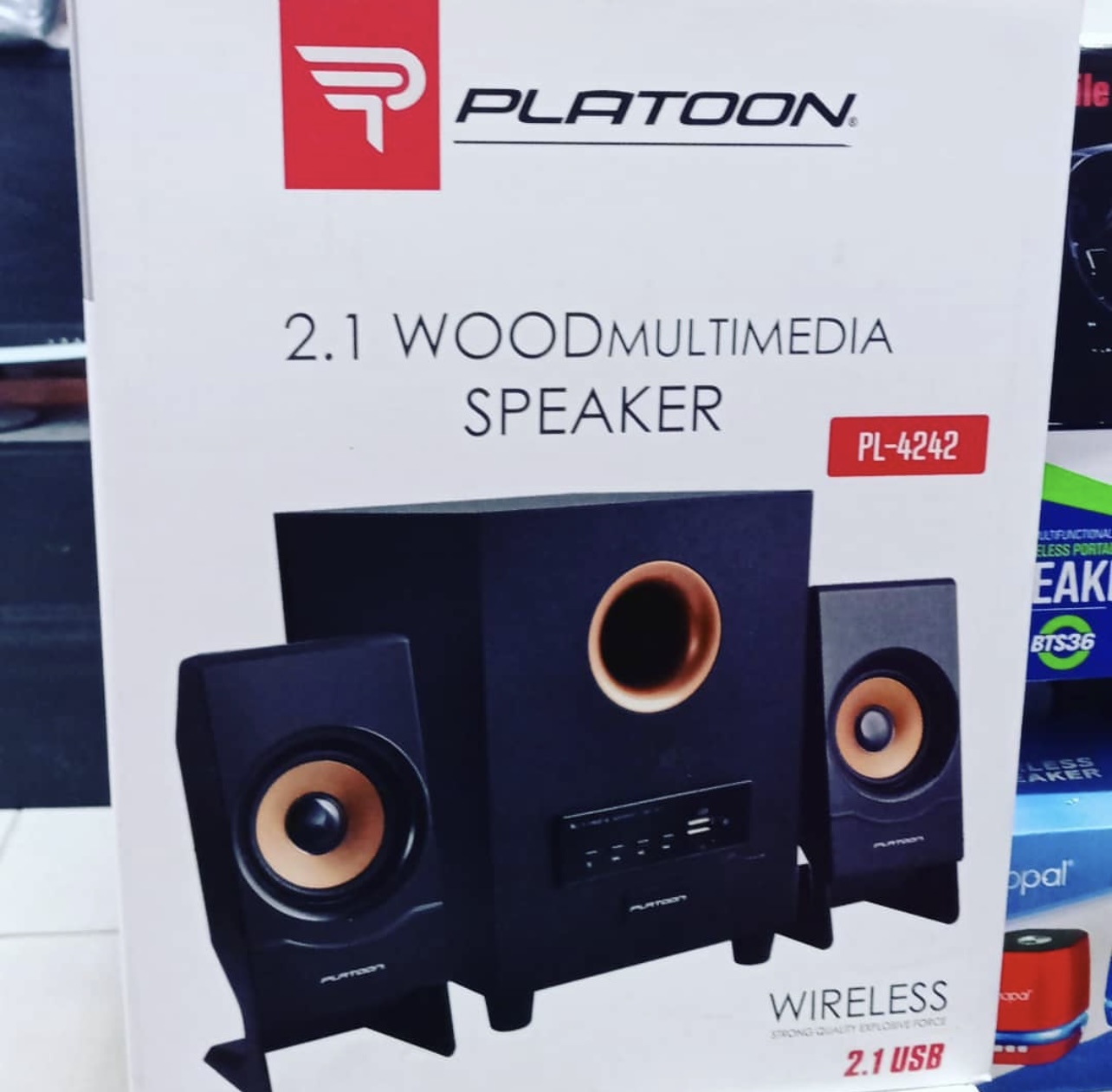 Platoon PL-4242 2+1 USB+TF CARD+FM Multimedia Ses Sistemi - Görsel 3