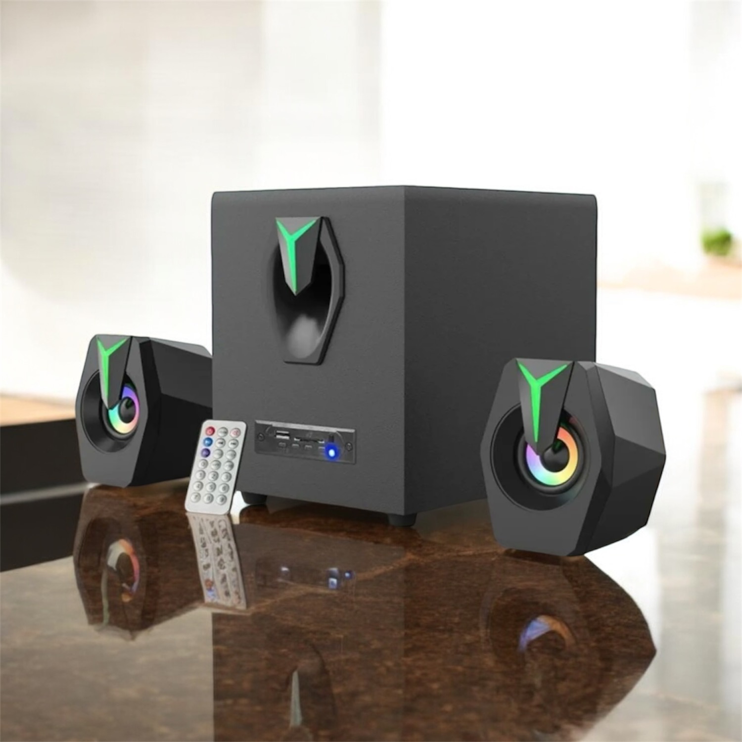 Carboon T12 2+1 USB Bilgisayar Bluetooth PC Hoparlörü - Görsel 7