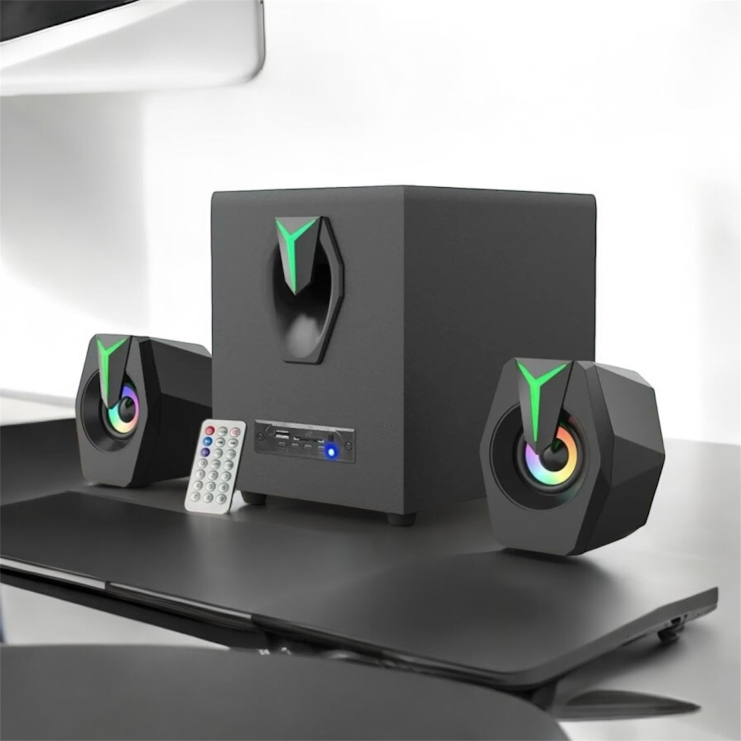 Carboon T12 2+1 USB Bilgisayar Bluetooth PC Hoparlörü - Görsel 8