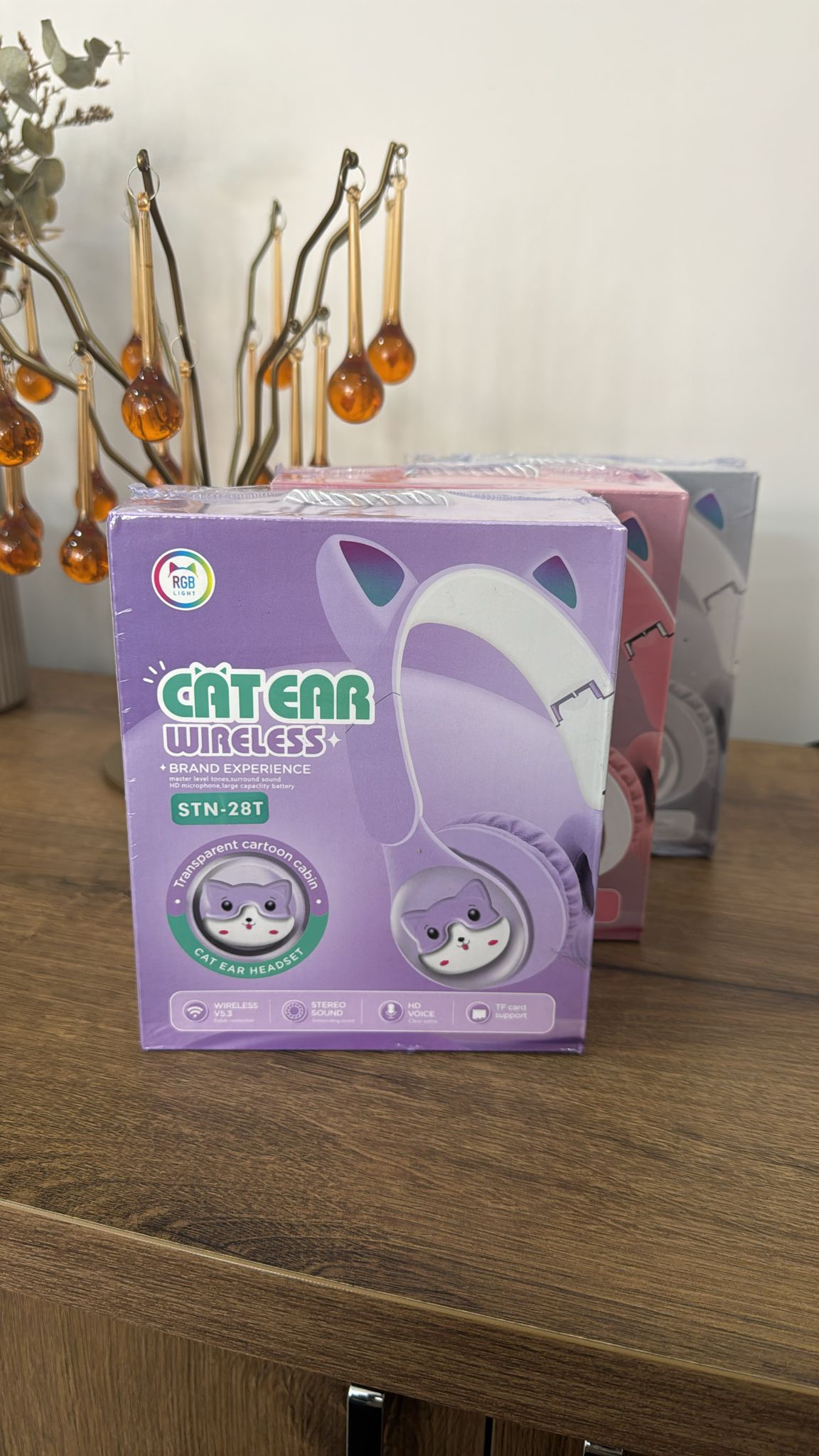 STN-28T Kedi Figürlü Kulaklık - Görsel 7