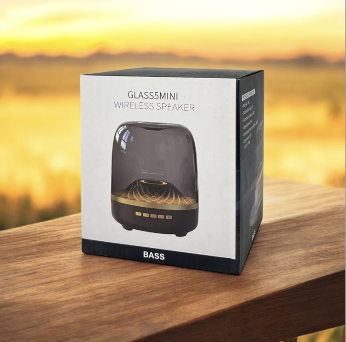 Taşınabilir Bluetooth Hoparlör Model GLASS 5 MINI - Görsel 6