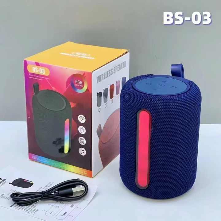 BS-03 Ses Bombası - Taşınabilir Bluetooth Hoparlör - Görsel 7