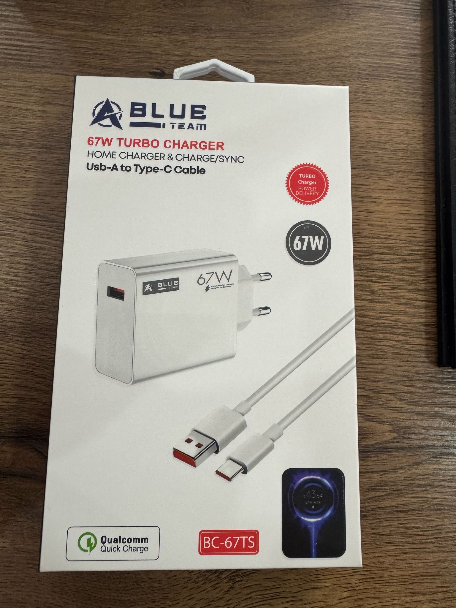 BC-67TS USB-A to Type-C Cable 67W TURBO - Görsel 2