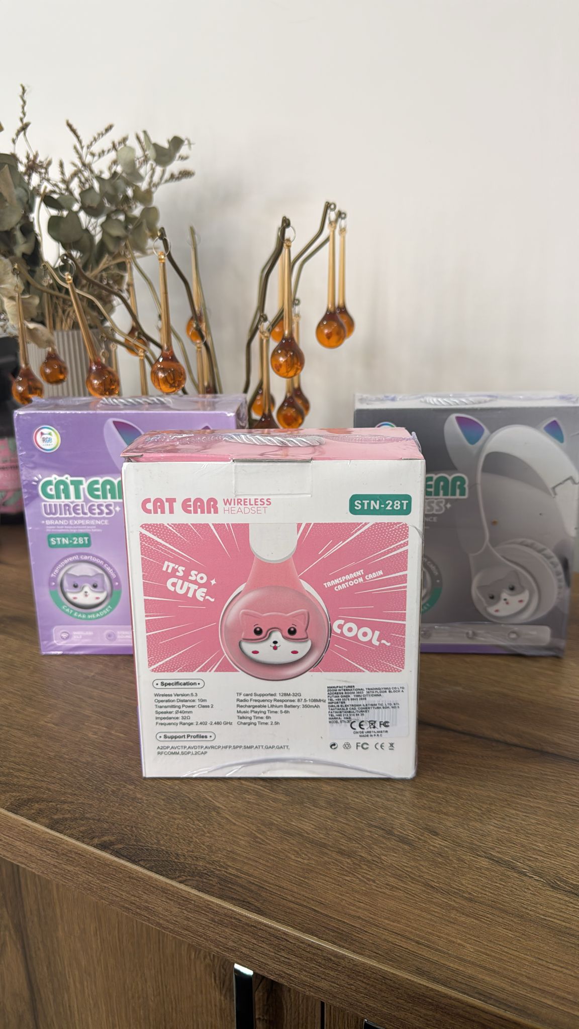 STN-28T Kedi Figürlü Kulaklık - Görsel 2
