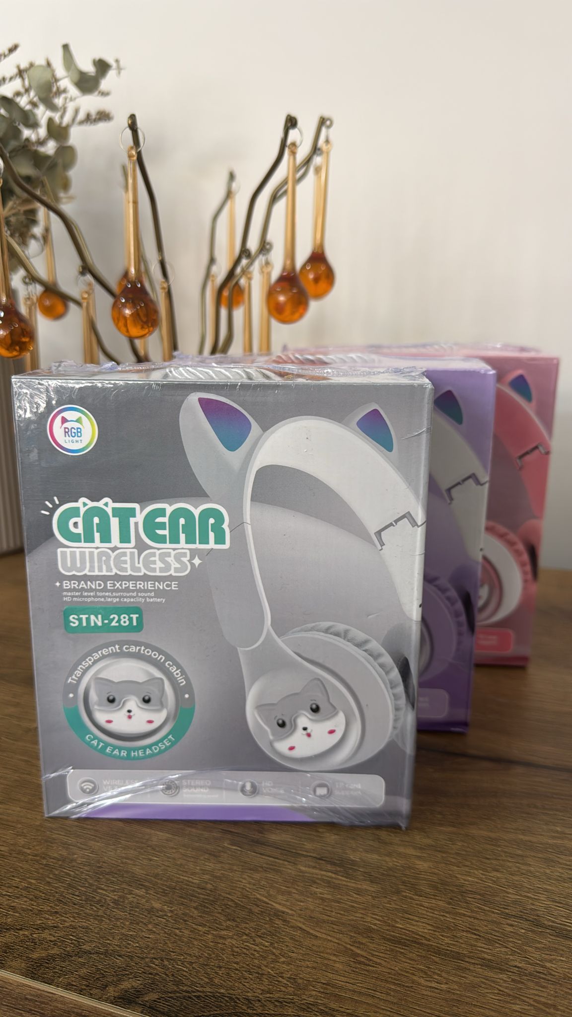 STN-28T Kedi Figürlü Kulaklık - Görsel 4