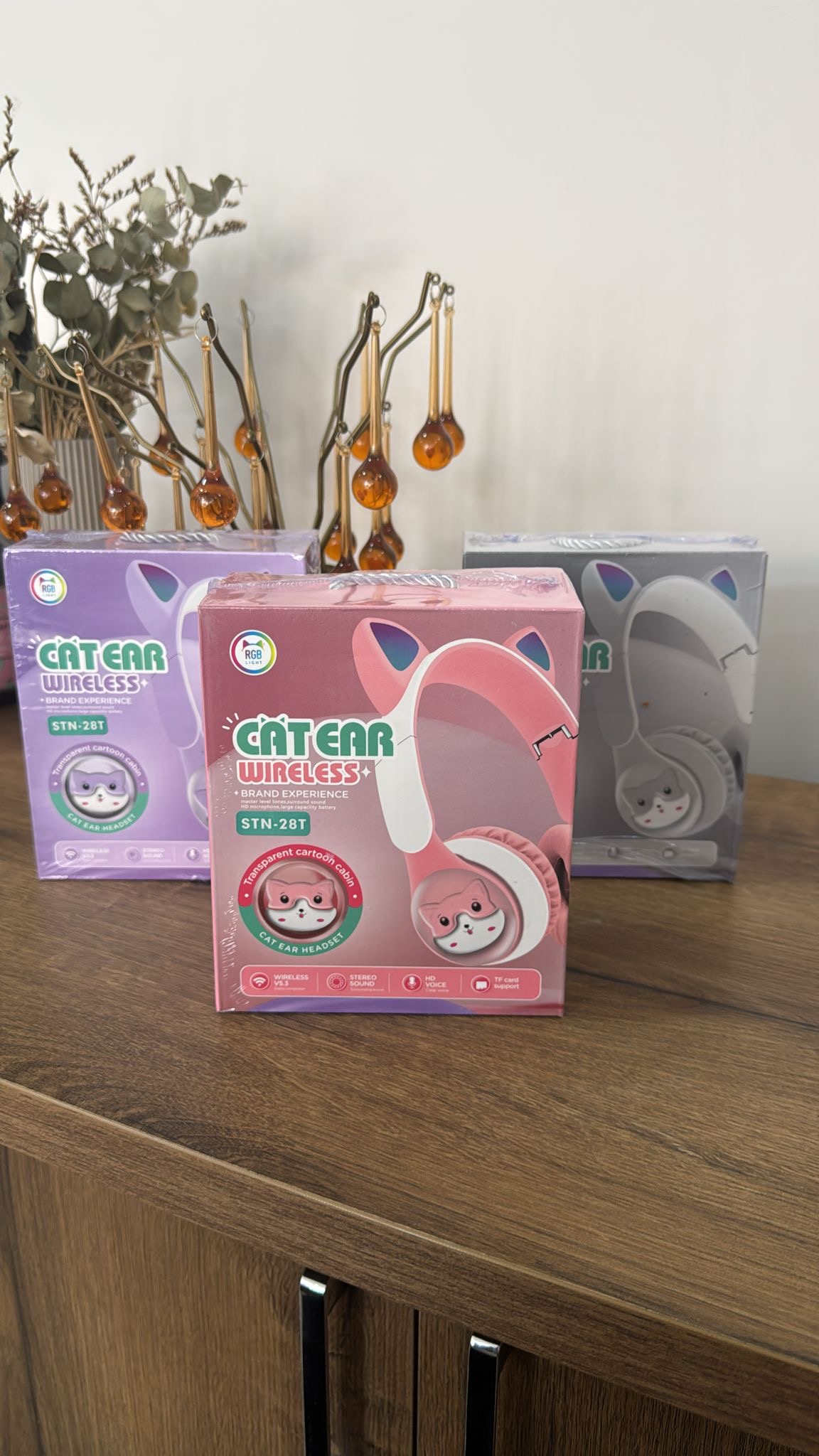 STN-28T Kedi Figürlü Kulaklık