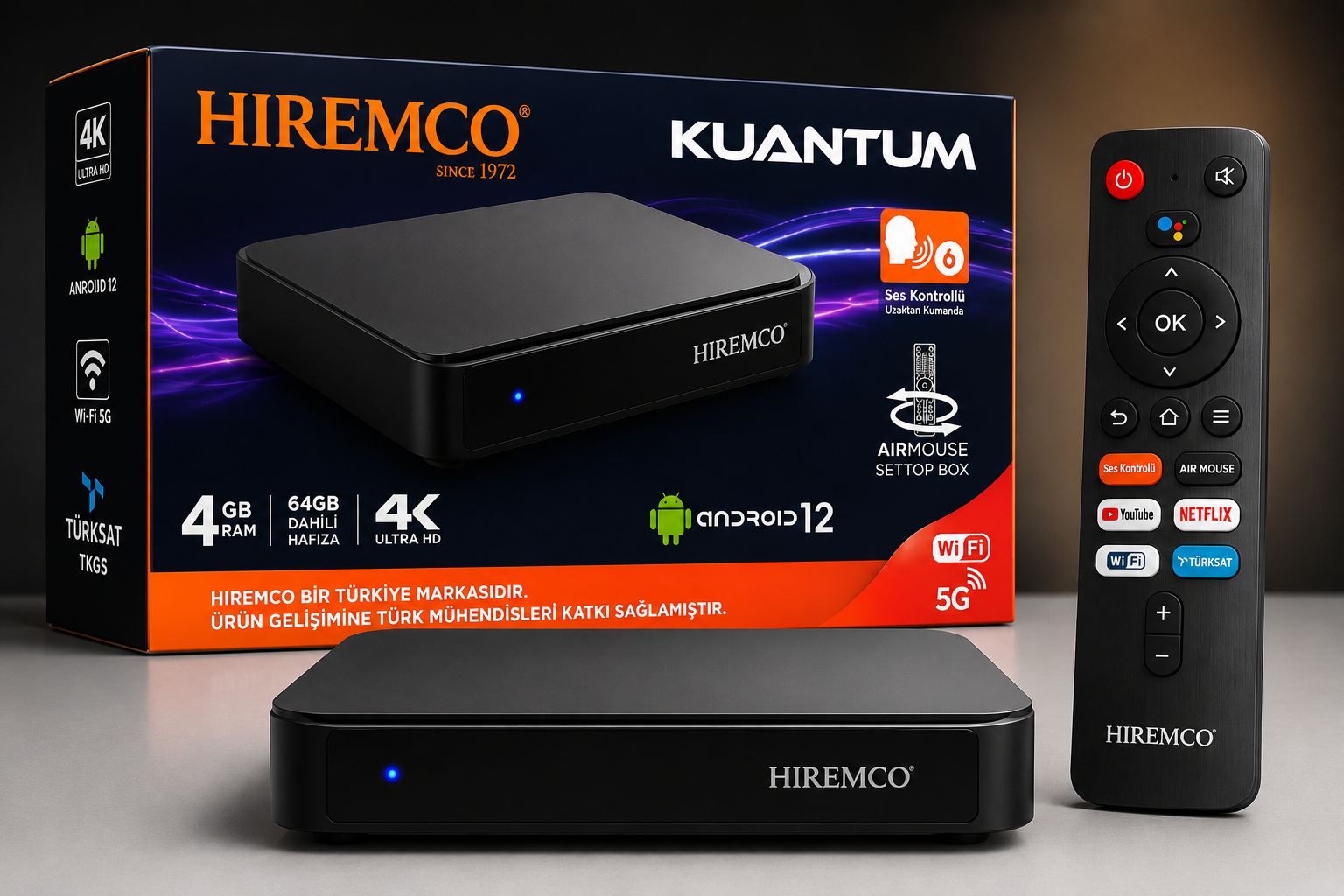 Hiremco Kuantum Android Uydu Cihazı - Görsel 3