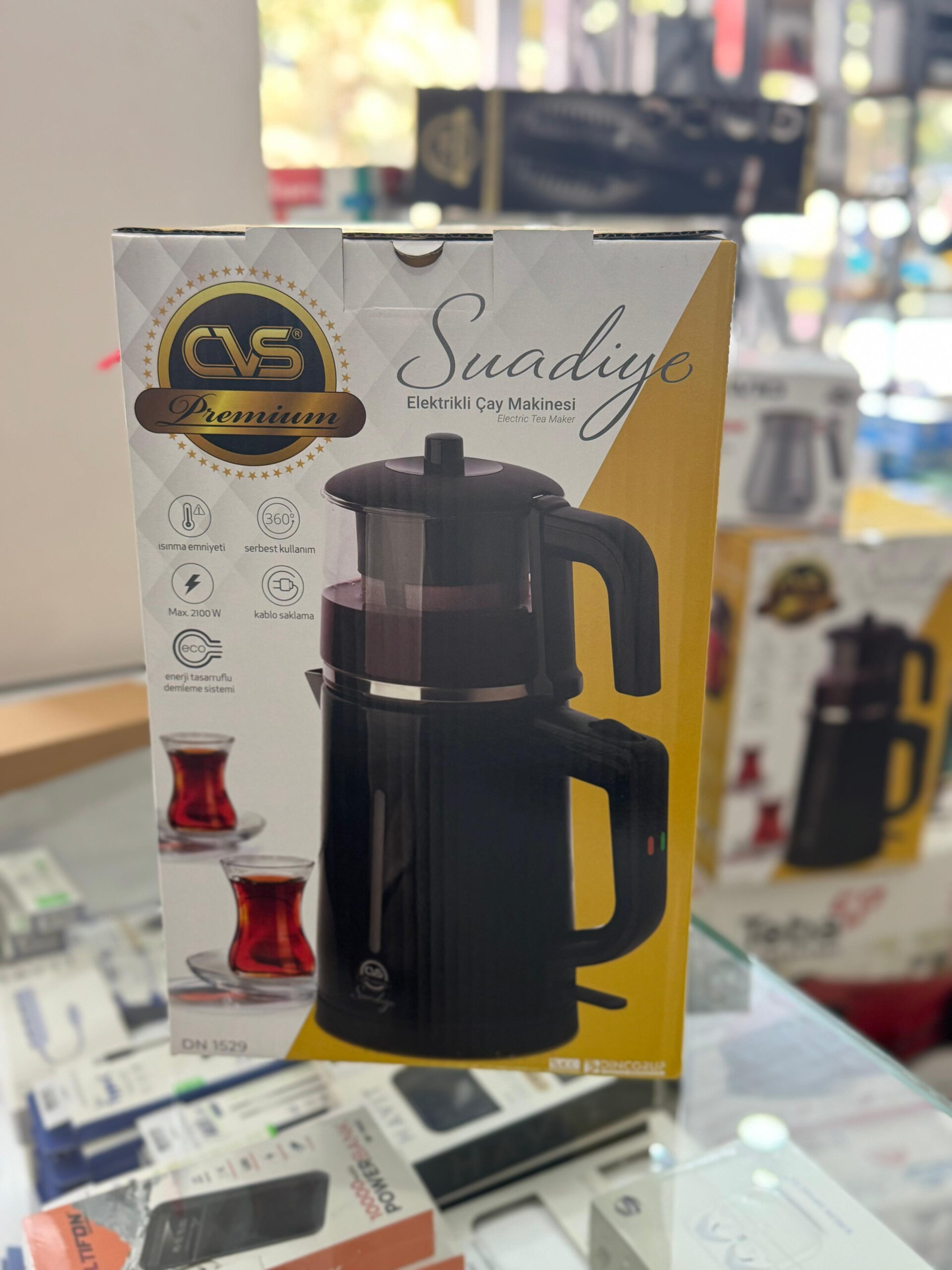 CVS Suadiye DN1529 Elektrikli Çay Makinesi (SİYAH) - Görsel 3