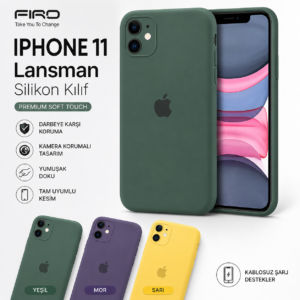 iPhone 11 Uyumlu FIRD Lansman Soft Silikon Kılıf Kamera Korumalı