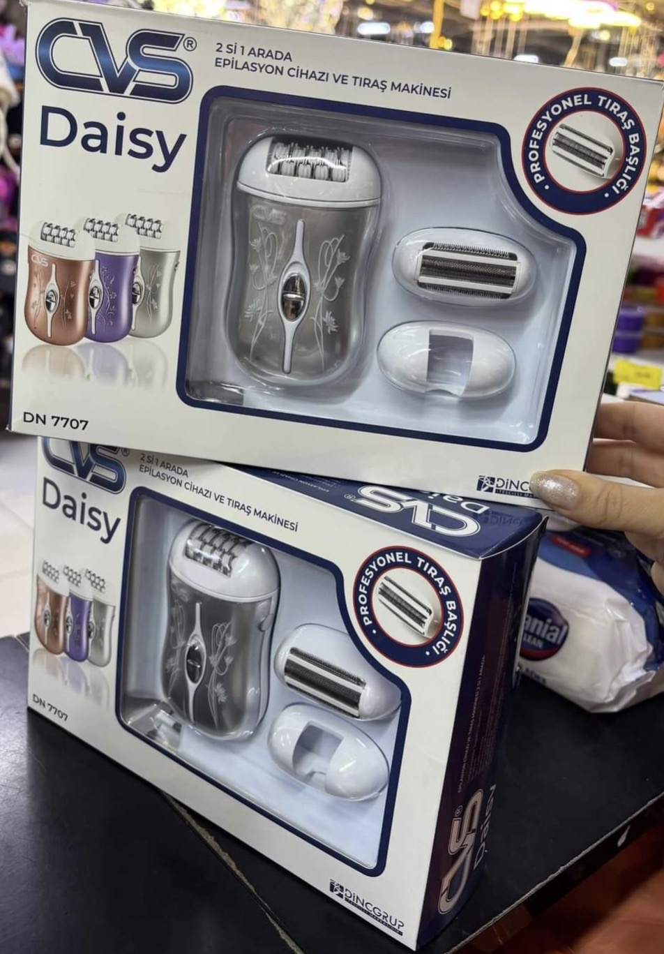 CVS DAİSY DN7707 2'si 1 Arada Epilasyon Cihazı ve Tıraş Makinesi - Görsel 2