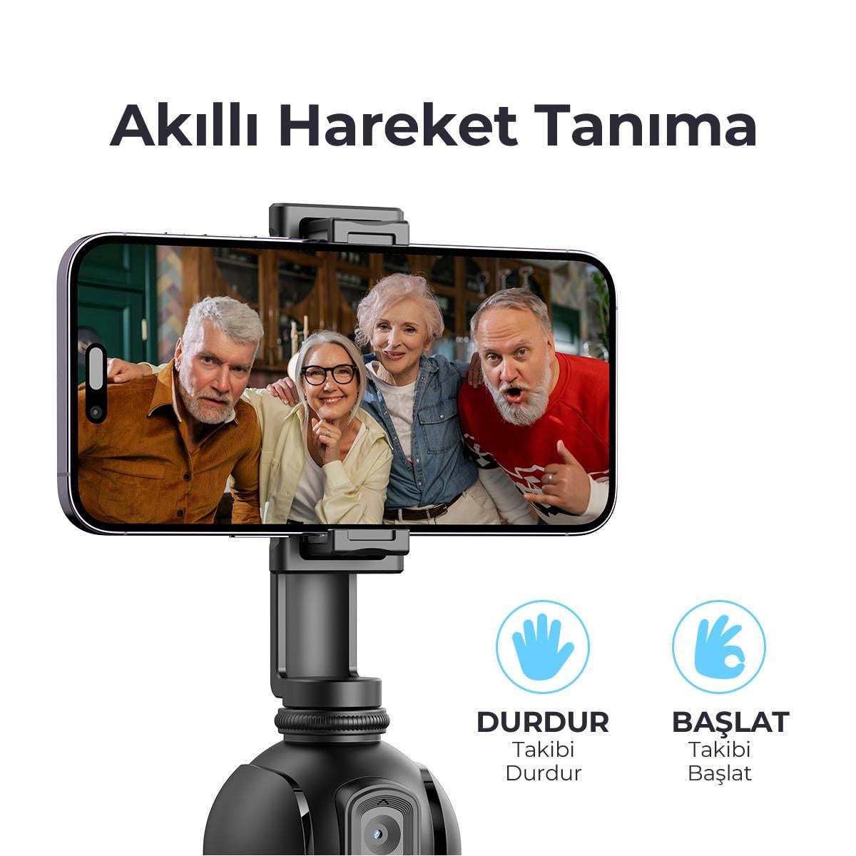 Havit ST7609 Otomatik Yüz Takip Sistemli Telefon Tutucu - Görsel 3