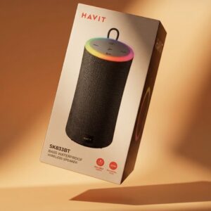 Havit SK833BT Yüksek Bass 10W*2 Su Geçirmez RGB Bluetooth Hoparlör