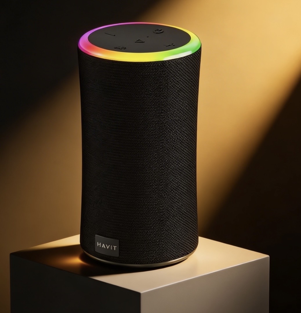 Havit SK833BT Yüksek Bass 10W*2 Su Geçirmez RGB Bluetooth Hoparlör - Görsel 5