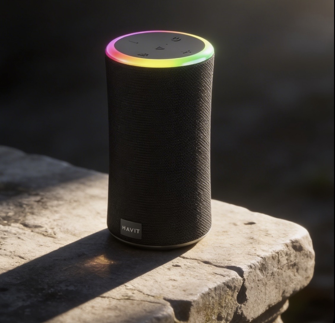 Havit SK833BT Yüksek Bass 10W*2 Su Geçirmez RGB Bluetooth Hoparlör - Görsel 7