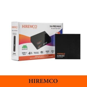 Hiremco X6 Pro Max 4K UHD 128GB Android TV Box (4GB RAM / Android 11)