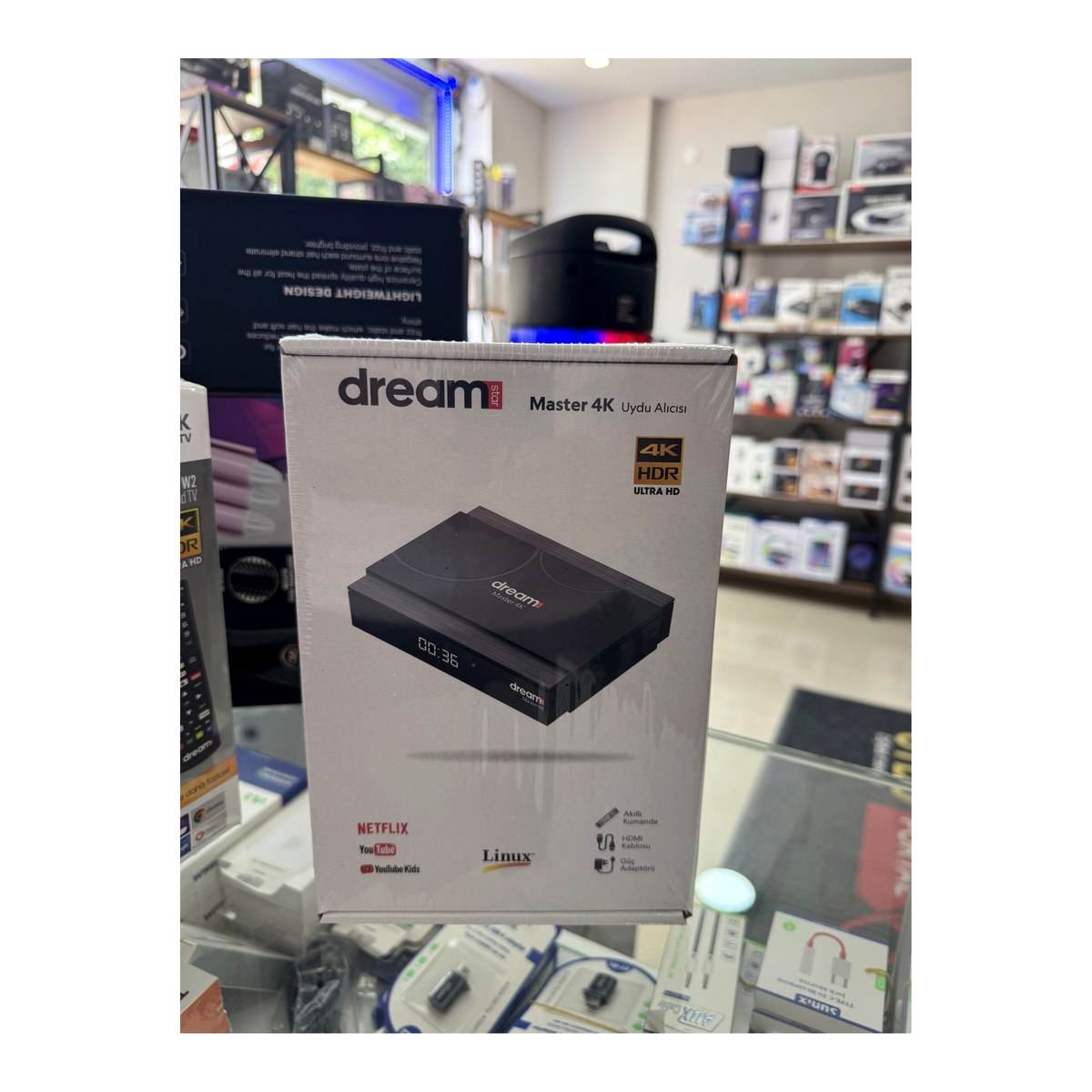 Dreamstar Master 4K Linux Uydu Alıcısı Dahili Wi-Fi 4K UHD