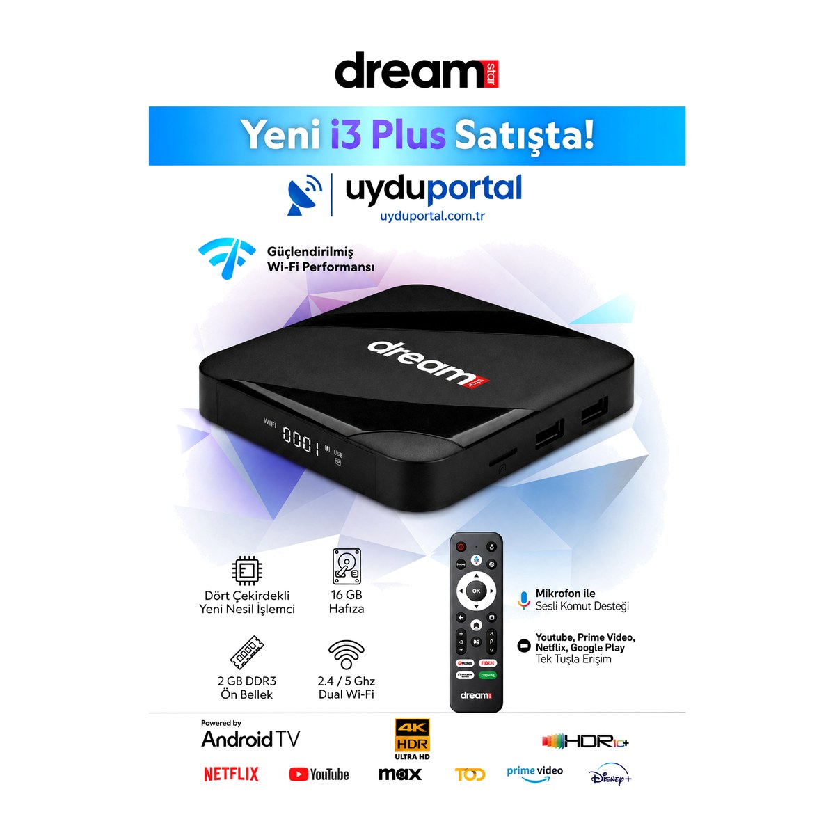 Dreamstar i3 Plus Android Box