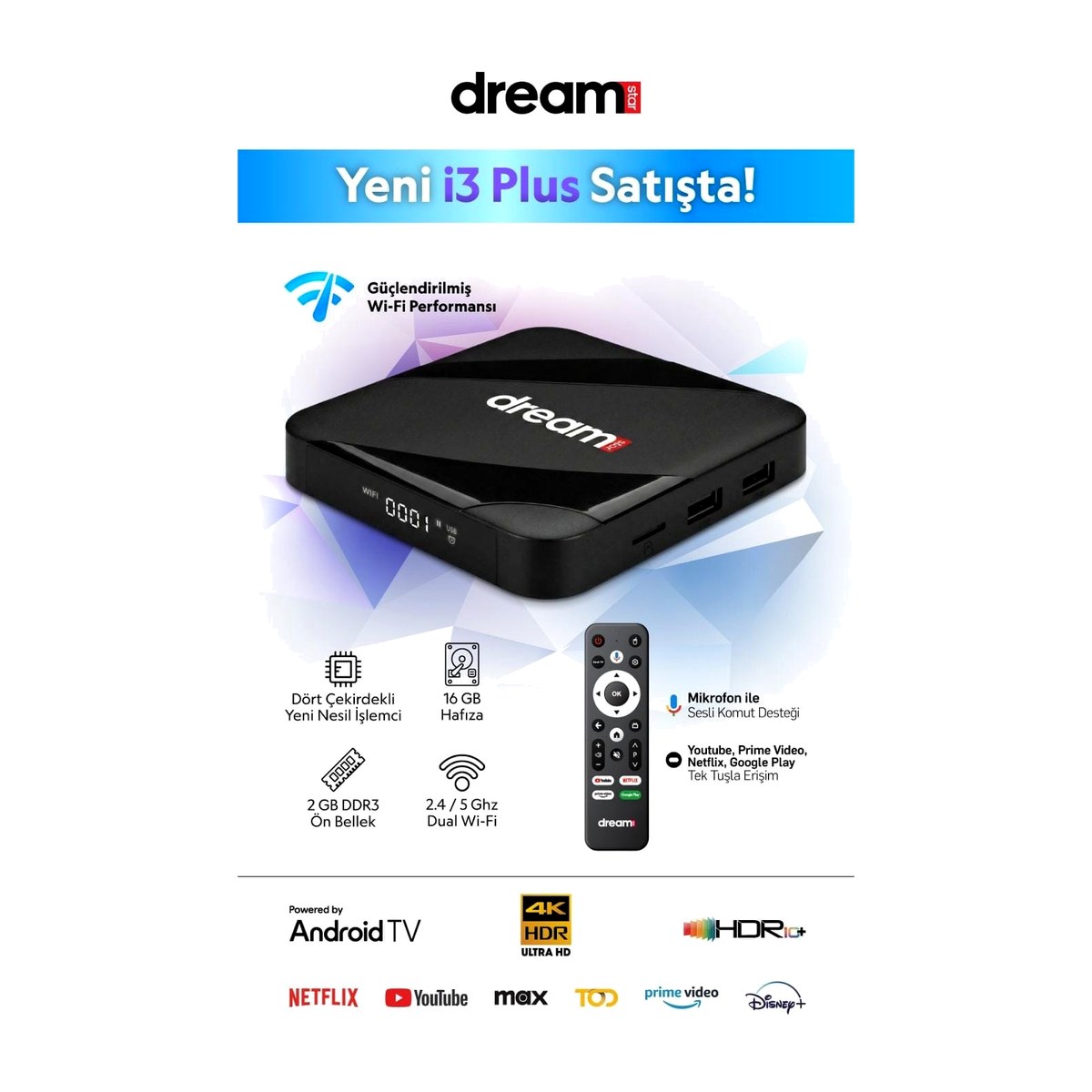 Dreamstar i3 Plus Android Box