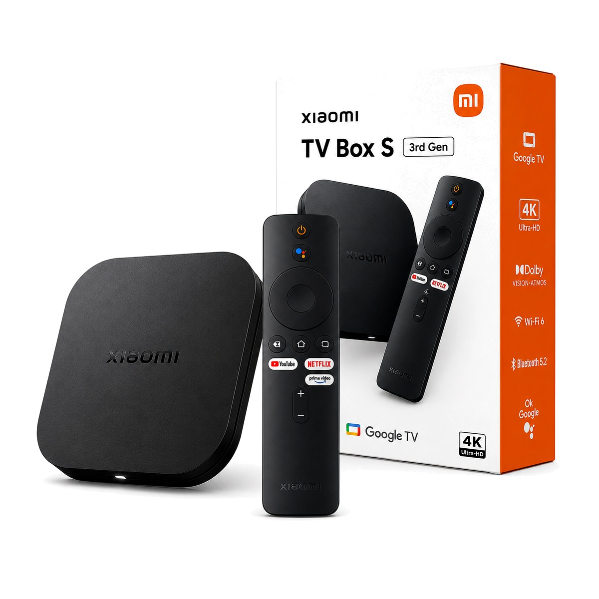 Xiaomi TV Box S 3. Nesil 4K Google TV Android TV Box Wi-Fi 6 Dolby Vision