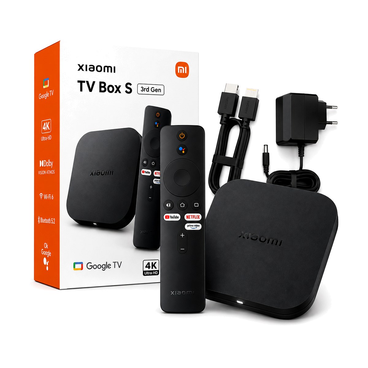 Xiaomi TV Box S 3. Nesil 4K Google TV Android TV Box Wi-Fi 6 Dolby Vision