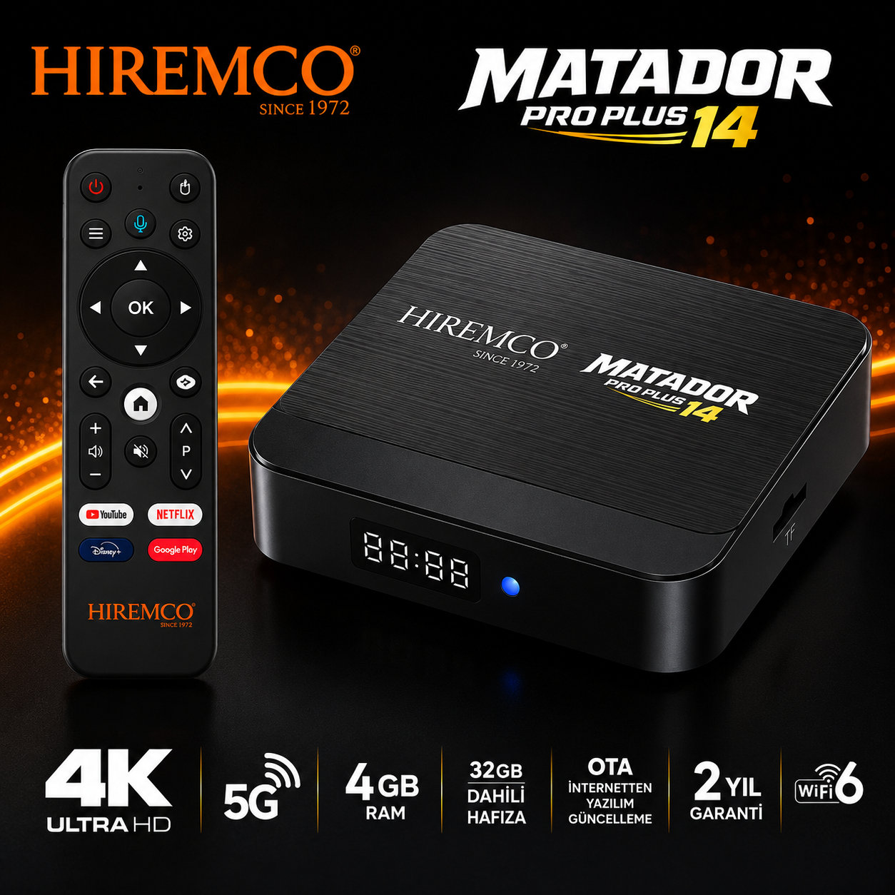 Hiremco Matador Pro Plus Android TV Box - Görsel 2