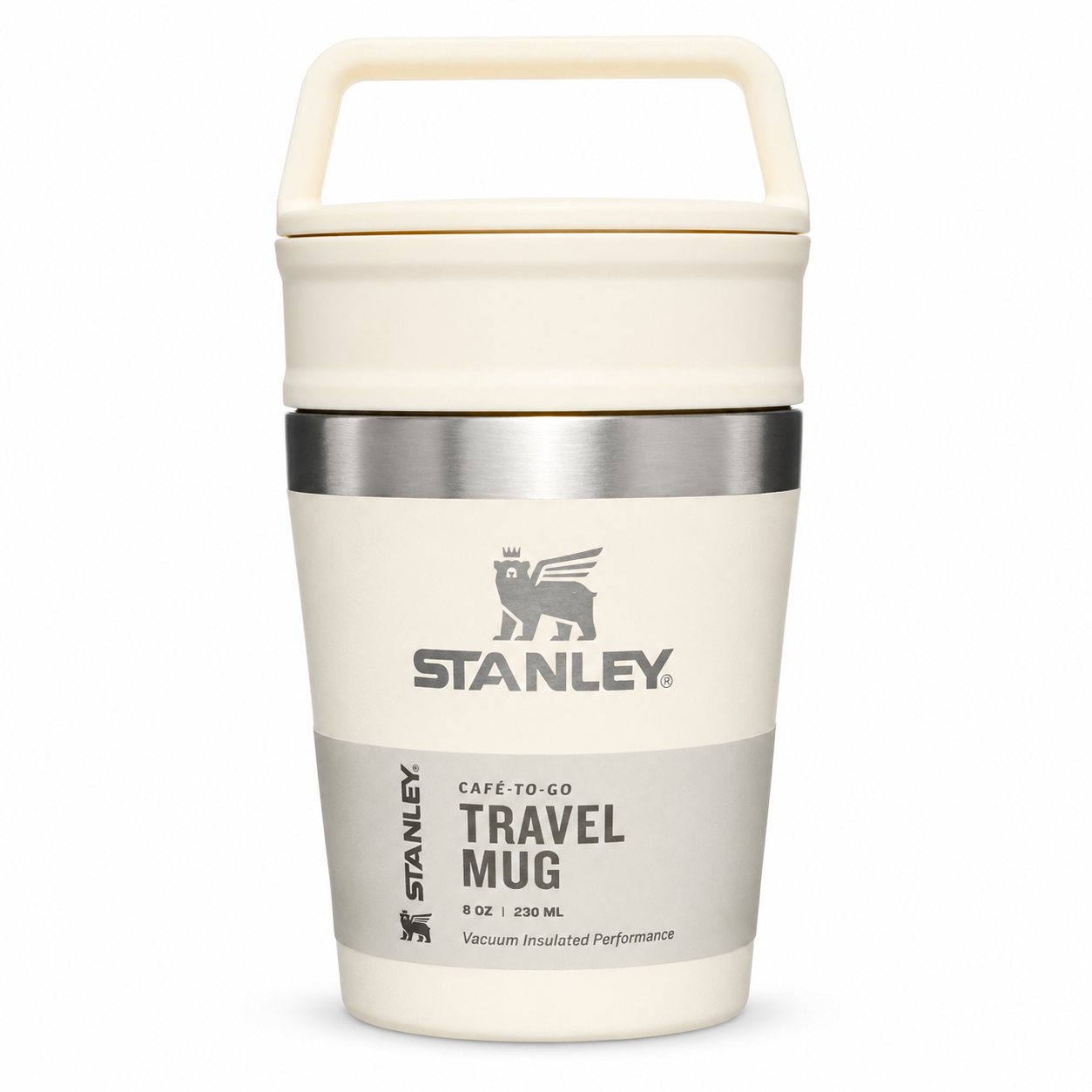 Stanley Café-To-Go Travel Mug 230 ml Termos Bardak Krem | Paslanmaz Çelik Vakumlu - Görsel 4