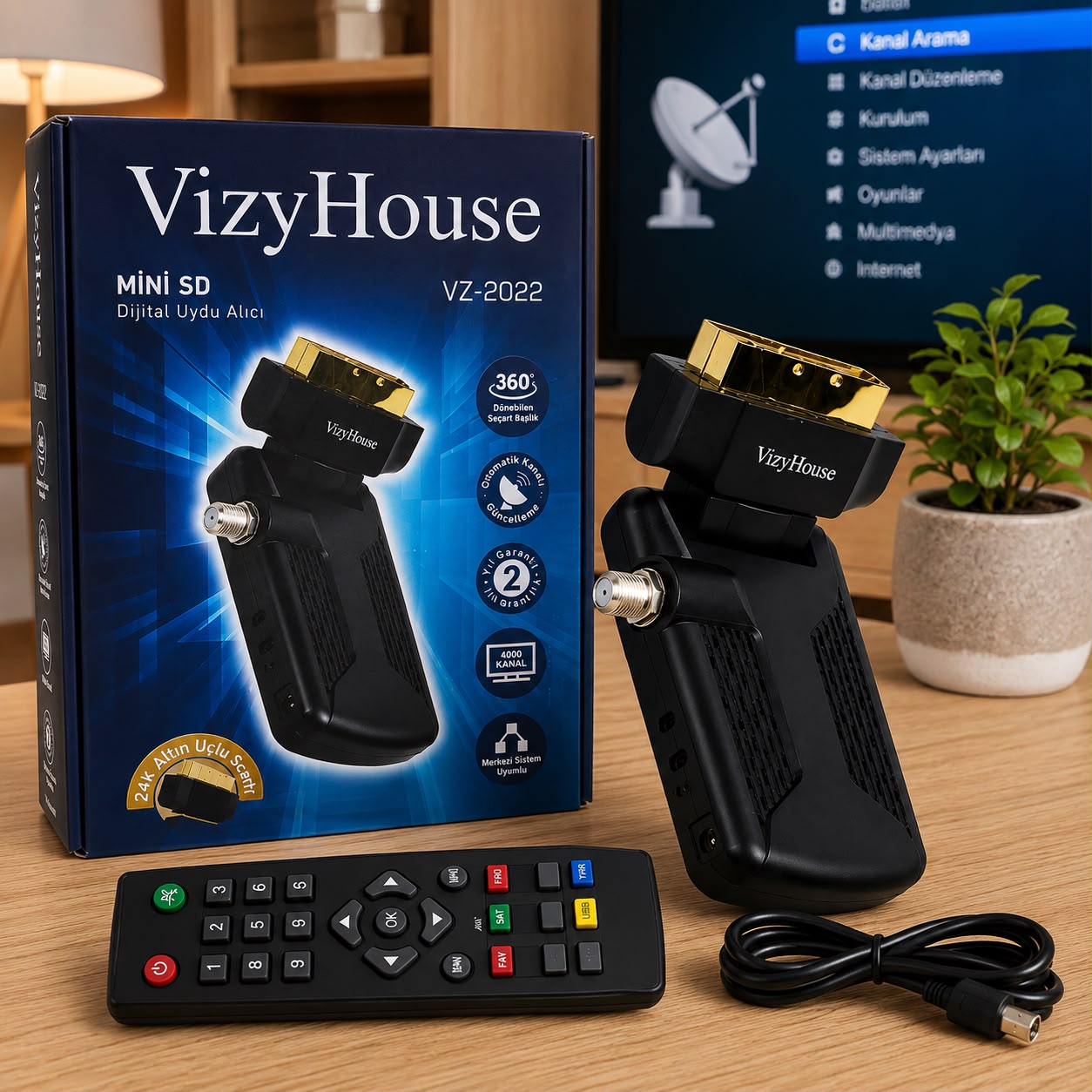 VizyHouse Mini Sd Uydu Alıcı - Görsel 4