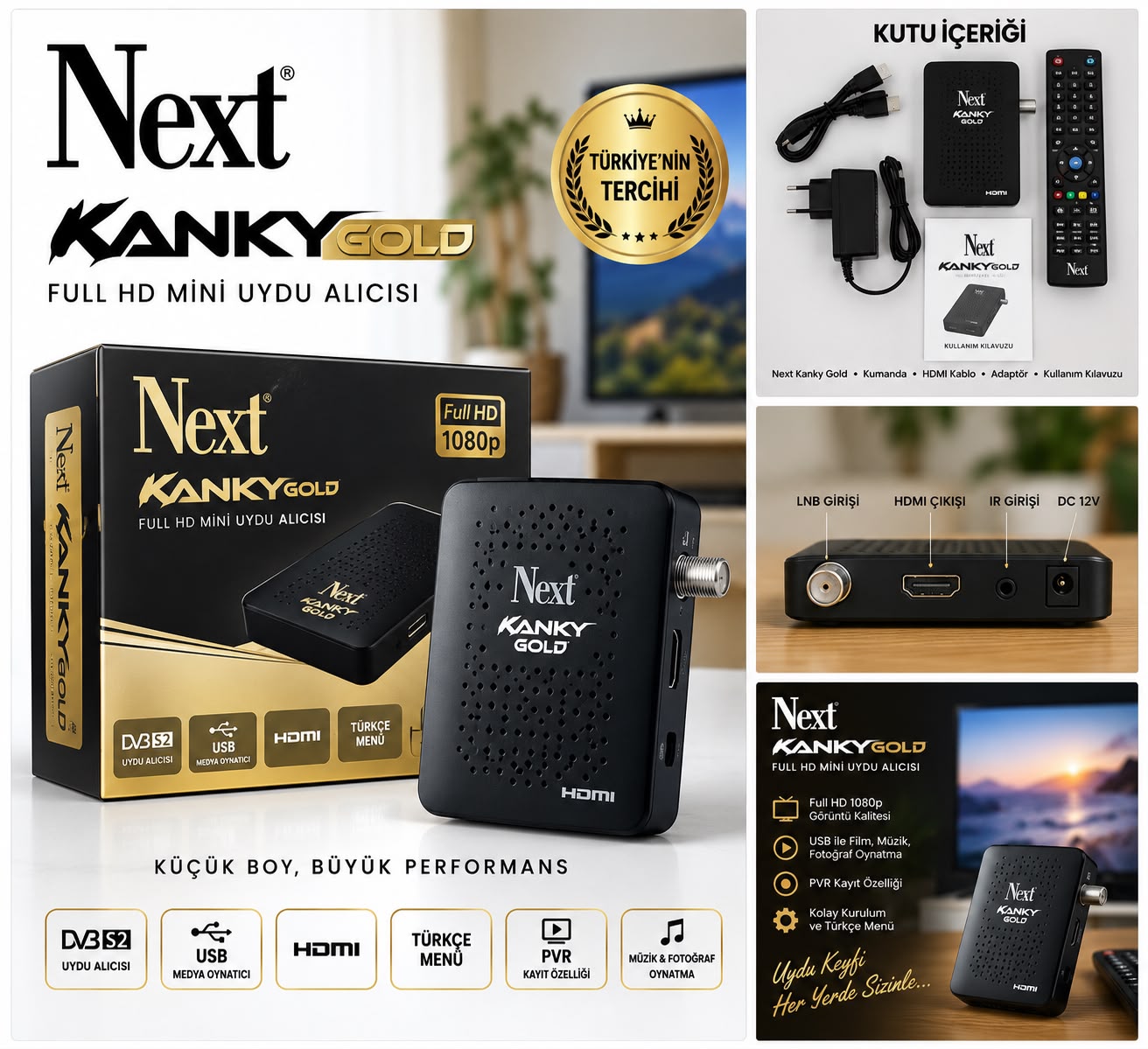 Next Kanky HD Gold Uydu Alıcısı - Görsel 4